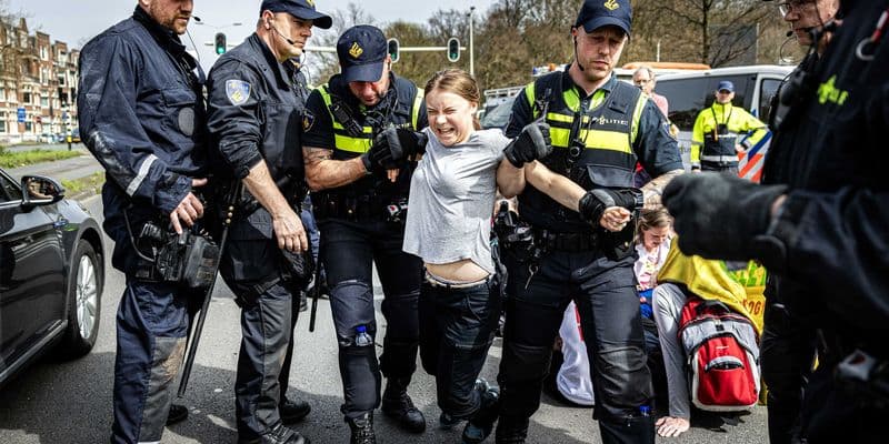 Greta Thunberg arrestada durante protesta climática en La Haya