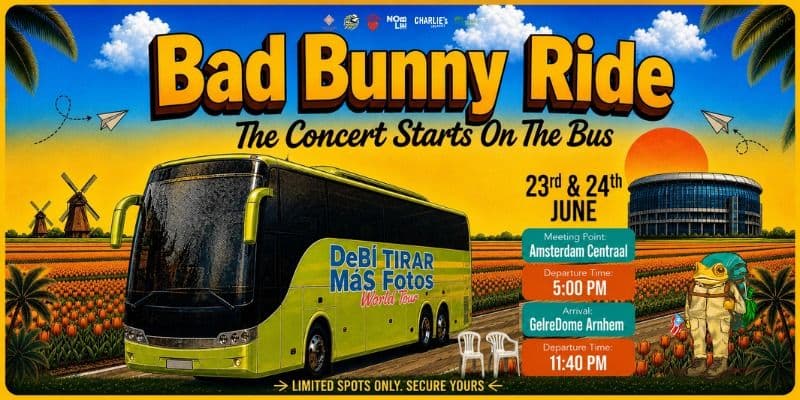 ¿Vas al concierto de Bad Bunny en Arnhem? Así es el Benito Express