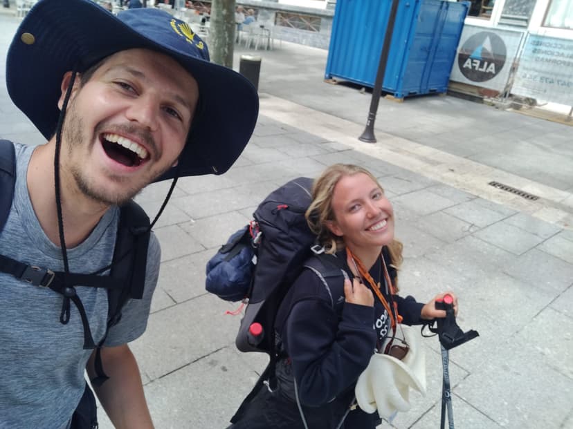 Mercedes y su pareja