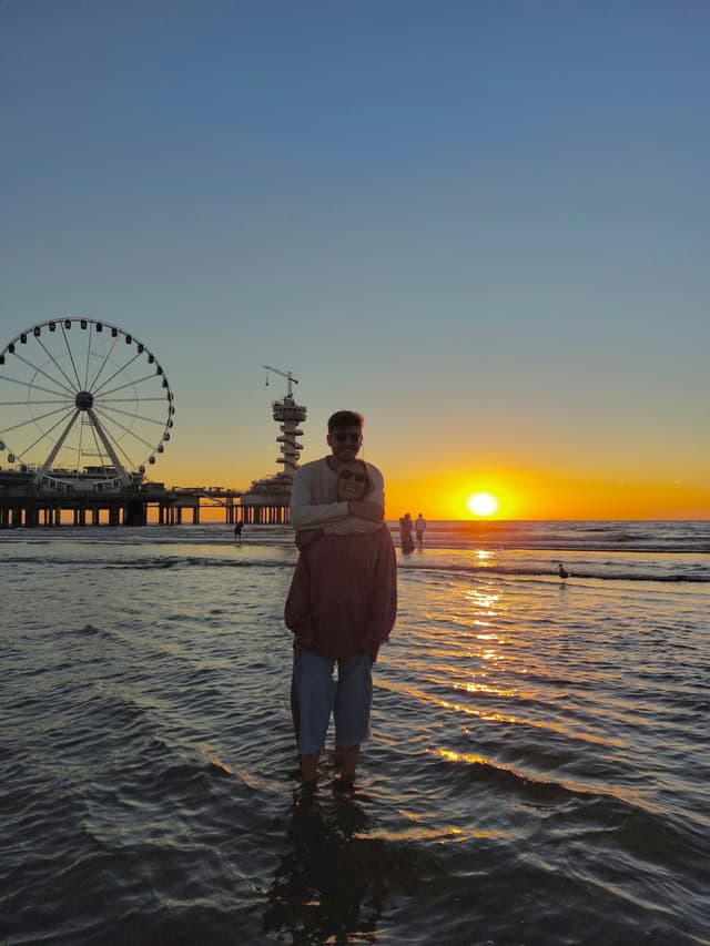 Mercedes y su pareja