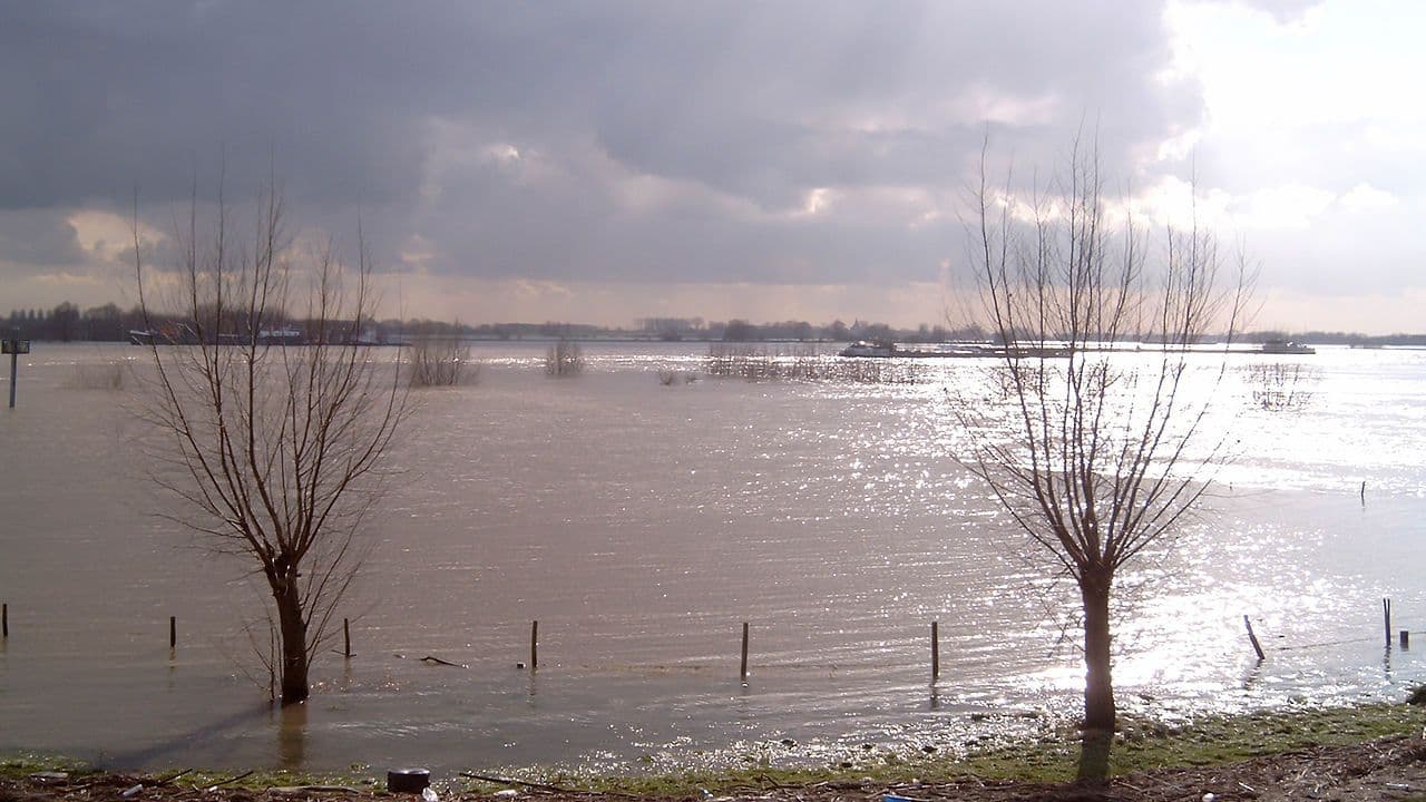 Río Waal en Zaltbommel
