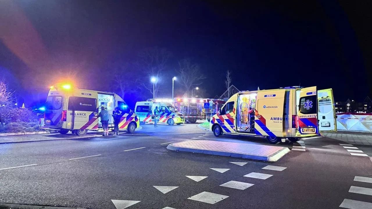 Ambulancias en Nunspeet tras accidente