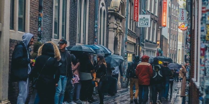 Ámsterdam bajo la lluvia