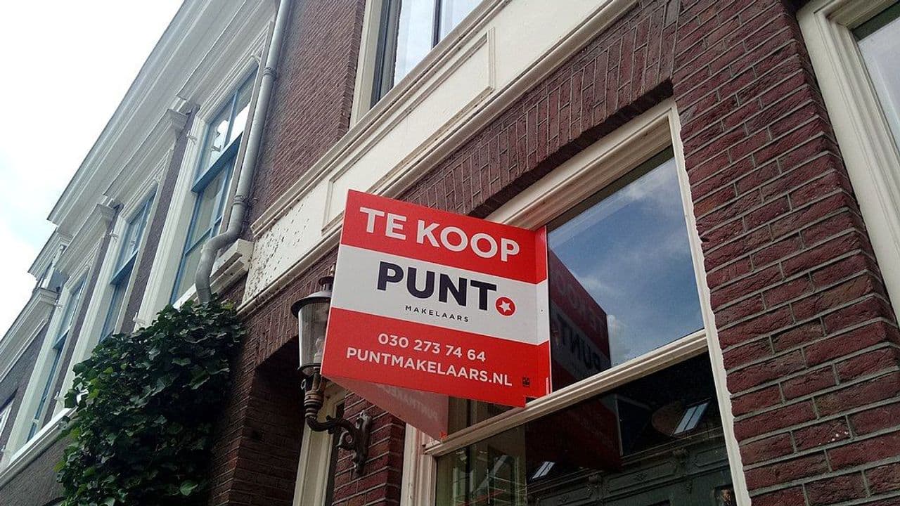 Cartel de venta ''Te Koop''