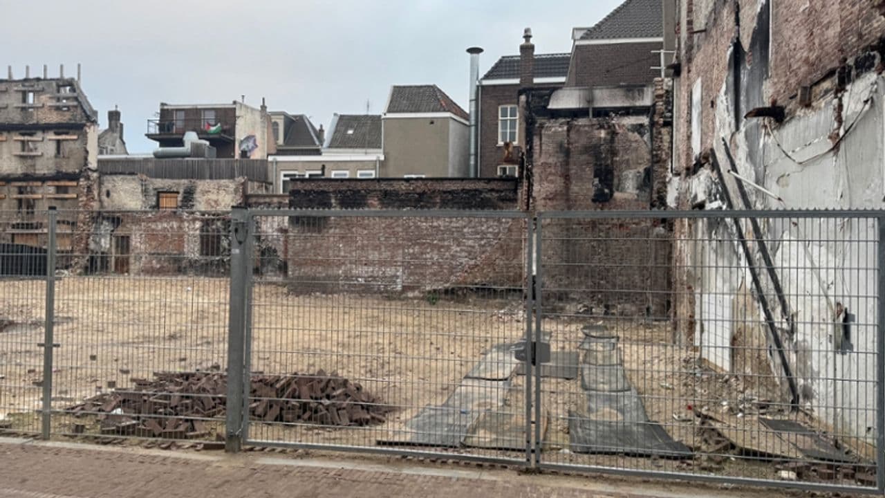 Daños provocados por el incendio en el centro de Arnhem