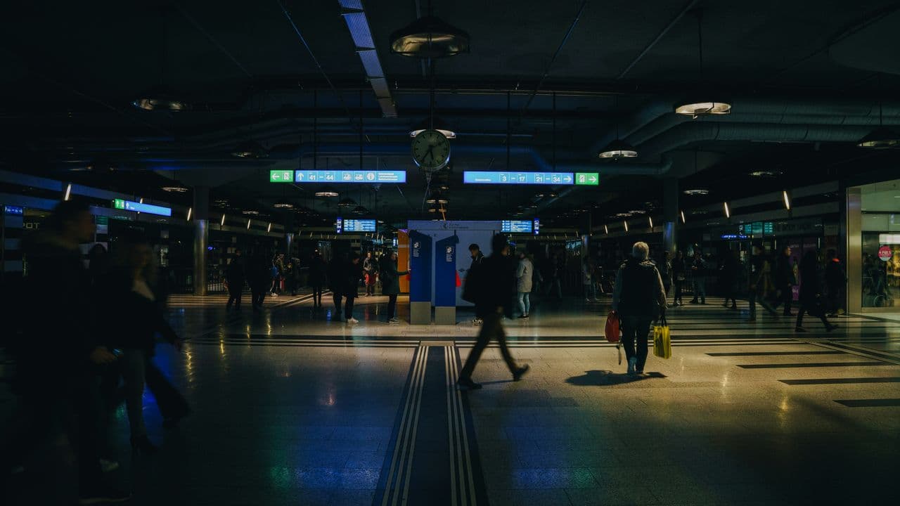 Estación sin electricidad