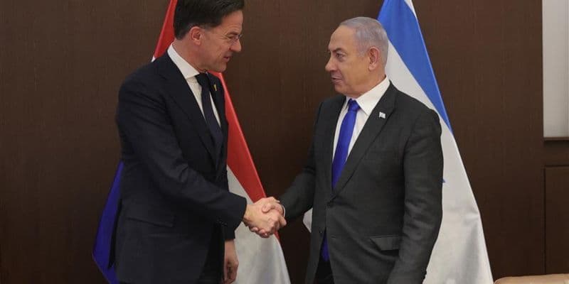 Mark Rutte y Benjamin Netayahu