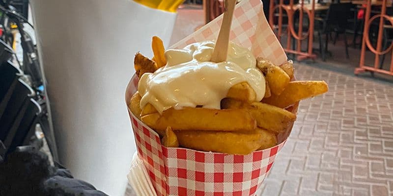 Papas fritas tipicas holandesas