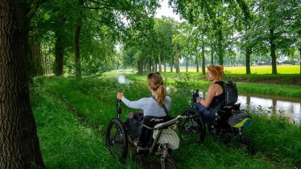 Personas con mobilidad reducida en la ruta Pieterpad
