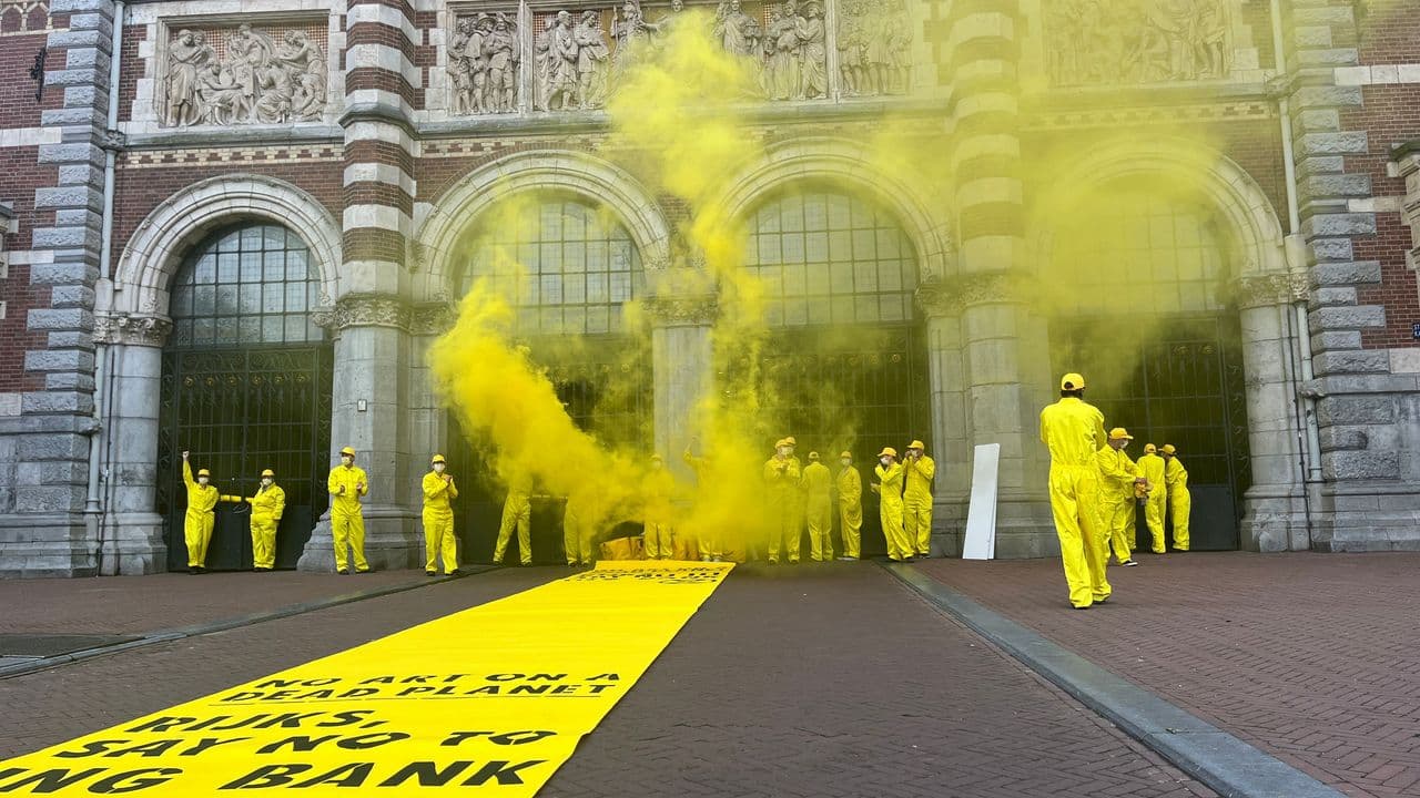 Protesta de XR en Rijksmuseum