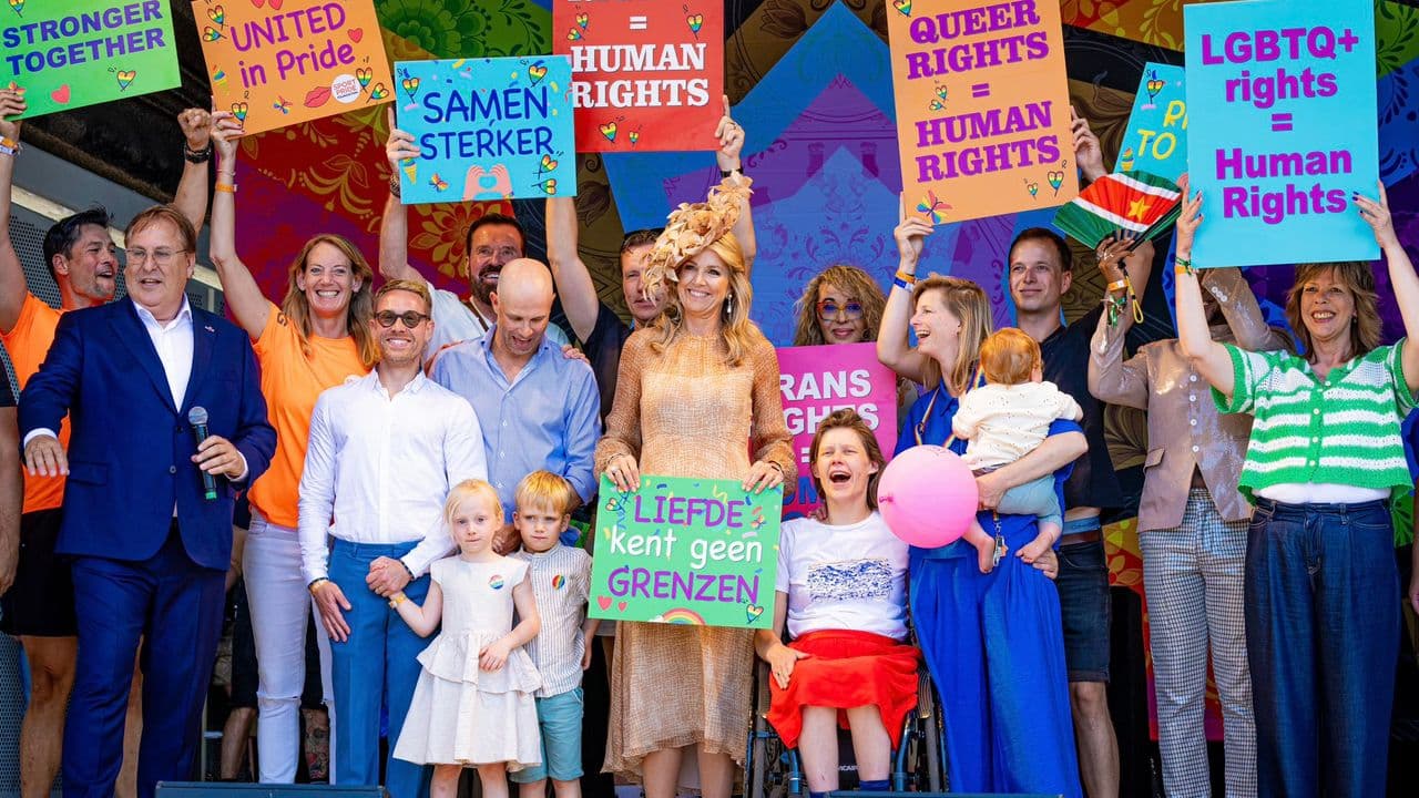 Reina Máxima en la inauguración del WorldPride Ámsterdam