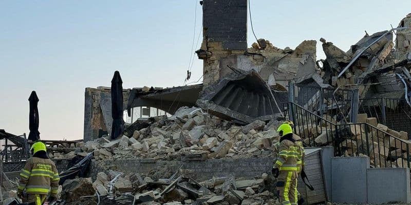 Wilhelminatoren tras derrumbe