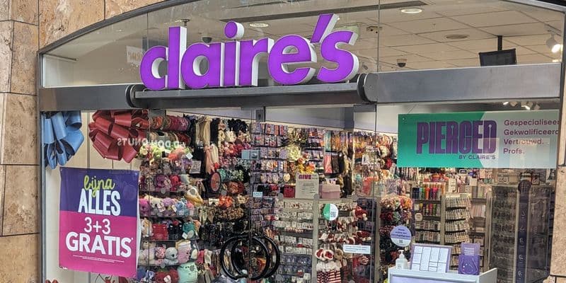 Claire’s se declara en quiebra en Países Bajos: 9 tiendas afectadas