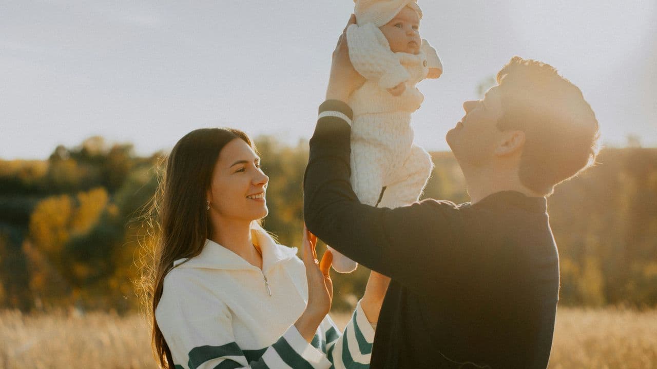 Familia con bebé