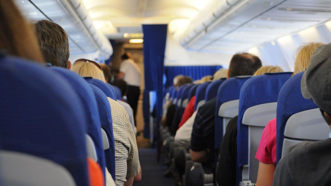 Pasajeros en un vuelo
