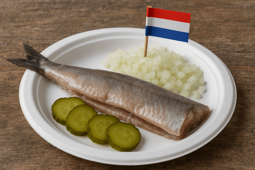 Plato de arenque holandés