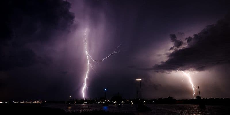 Noche de tormentas eléctricas en los Países Bajos