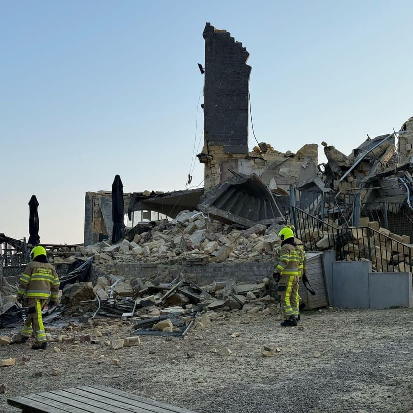 Wilhelminatoren tras derrumbe