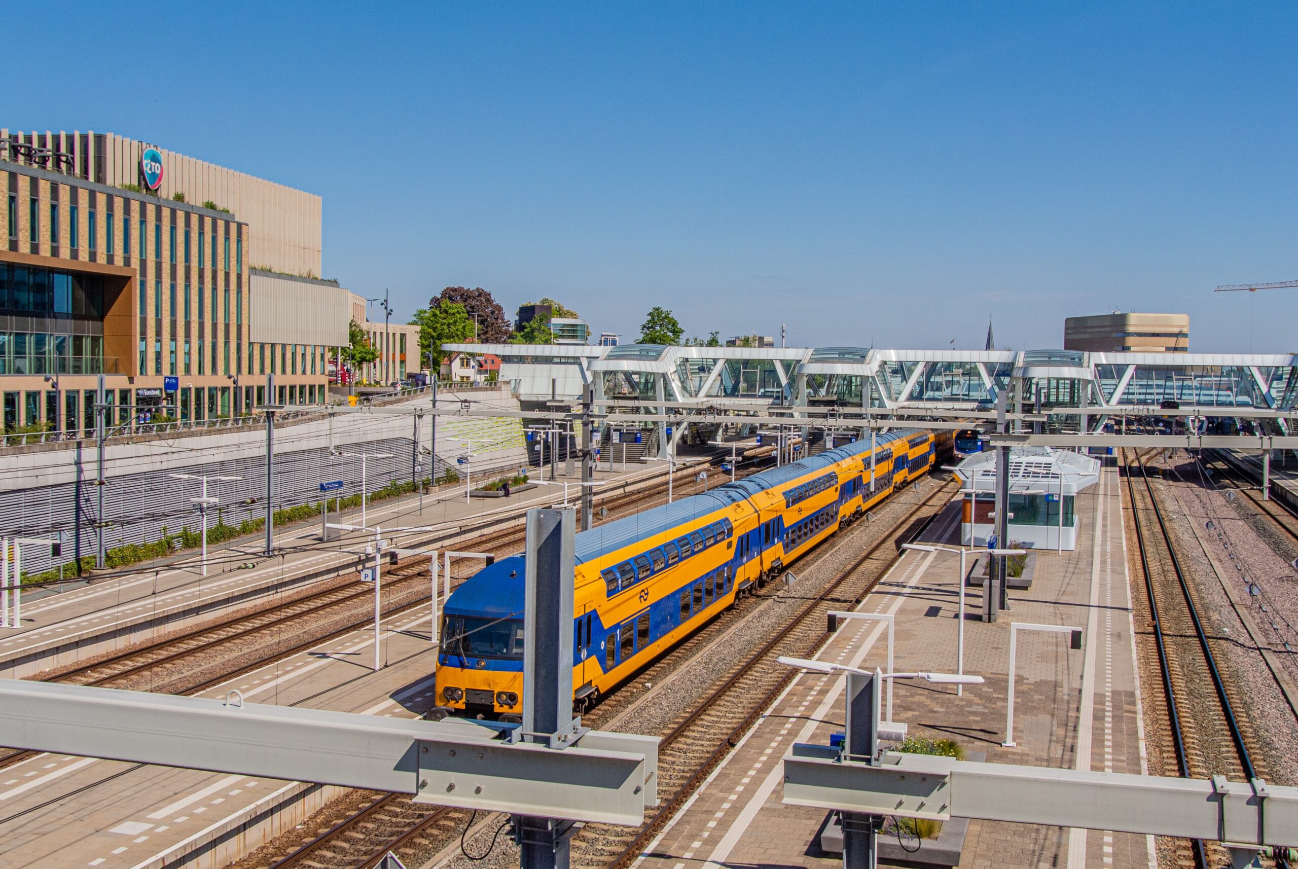 Vista de la estación central de Arnhem, donde recientemente una de las pantallas mostró accidentalmente pornografía