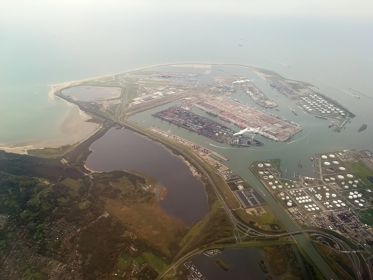 Imagen de Maasvlakte, Róterdam, para el proyecto Porthos,