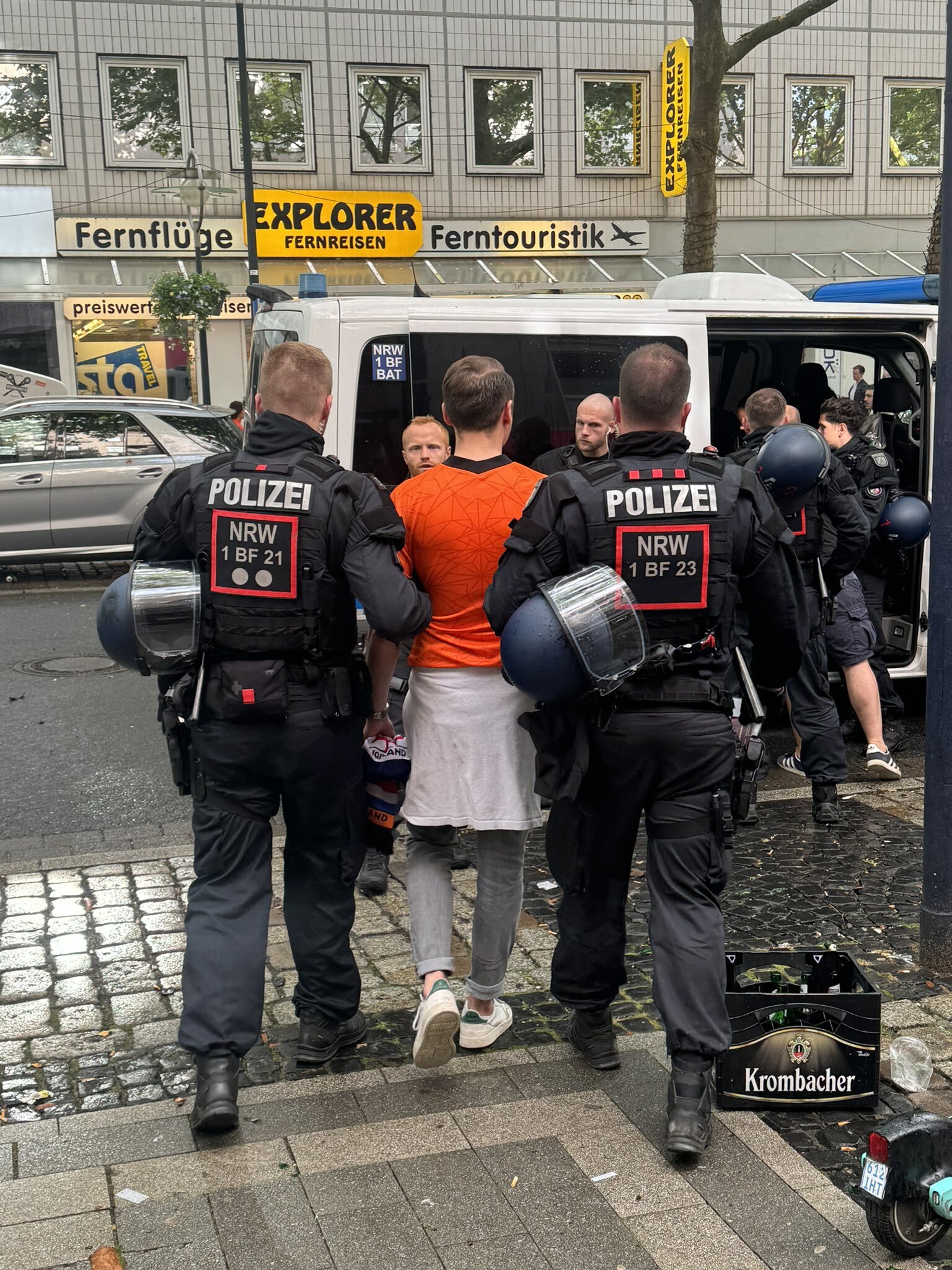 Detenidas 26 personas en Dortmund durante la semifinal Holanda-Inglaterra