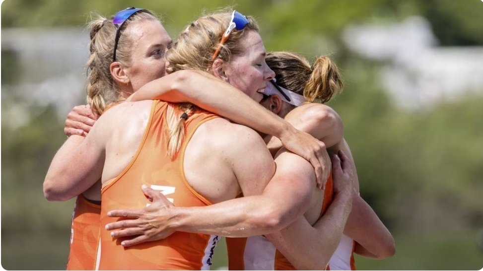 Equipo de remo femenino de Holanda gana el oro en París