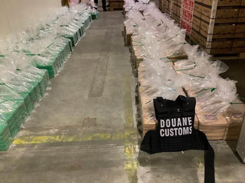 Hallan 334 kilos de cocaína en plátanos colombianos en Vlissingen